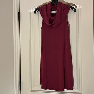 Abercrombie and Fitch burgundy cowl neck dress size XS